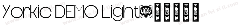 Yorkie DEMO Light字体转换